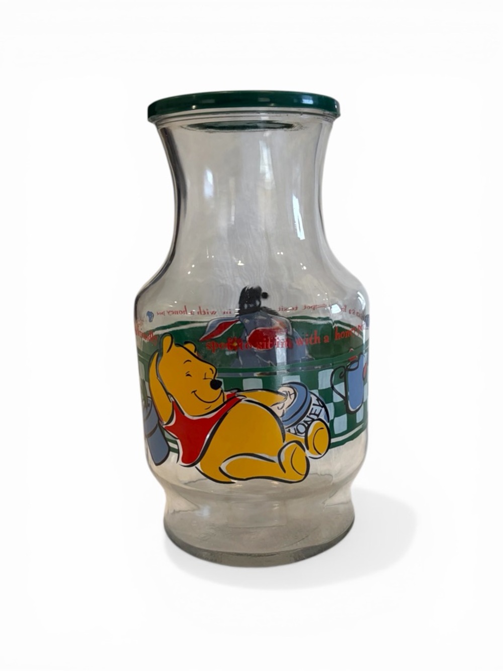 Winnie the Pooh Glass Juice Pitcher - Anchor Hocking - Picture 3 of 7